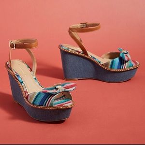 NWT Ani Platform Wedge Heels Anthropologie
